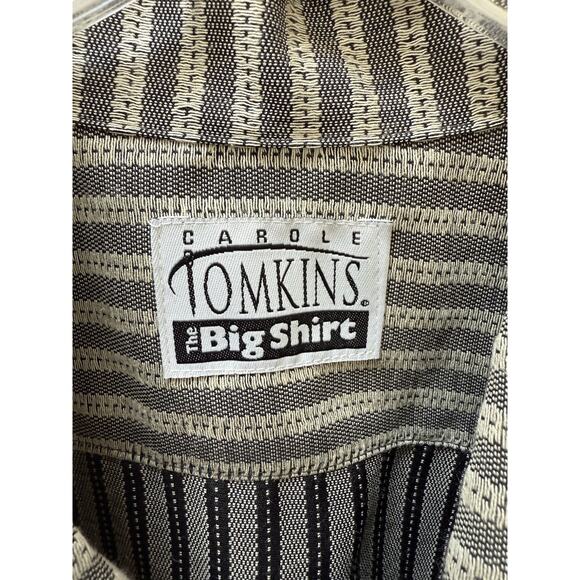 NWT Carole Tomkins THE BIG SHIRT Linen Mixed Kenya Lagenlook Art To Wear Plus 3X - Picture 8 of 11